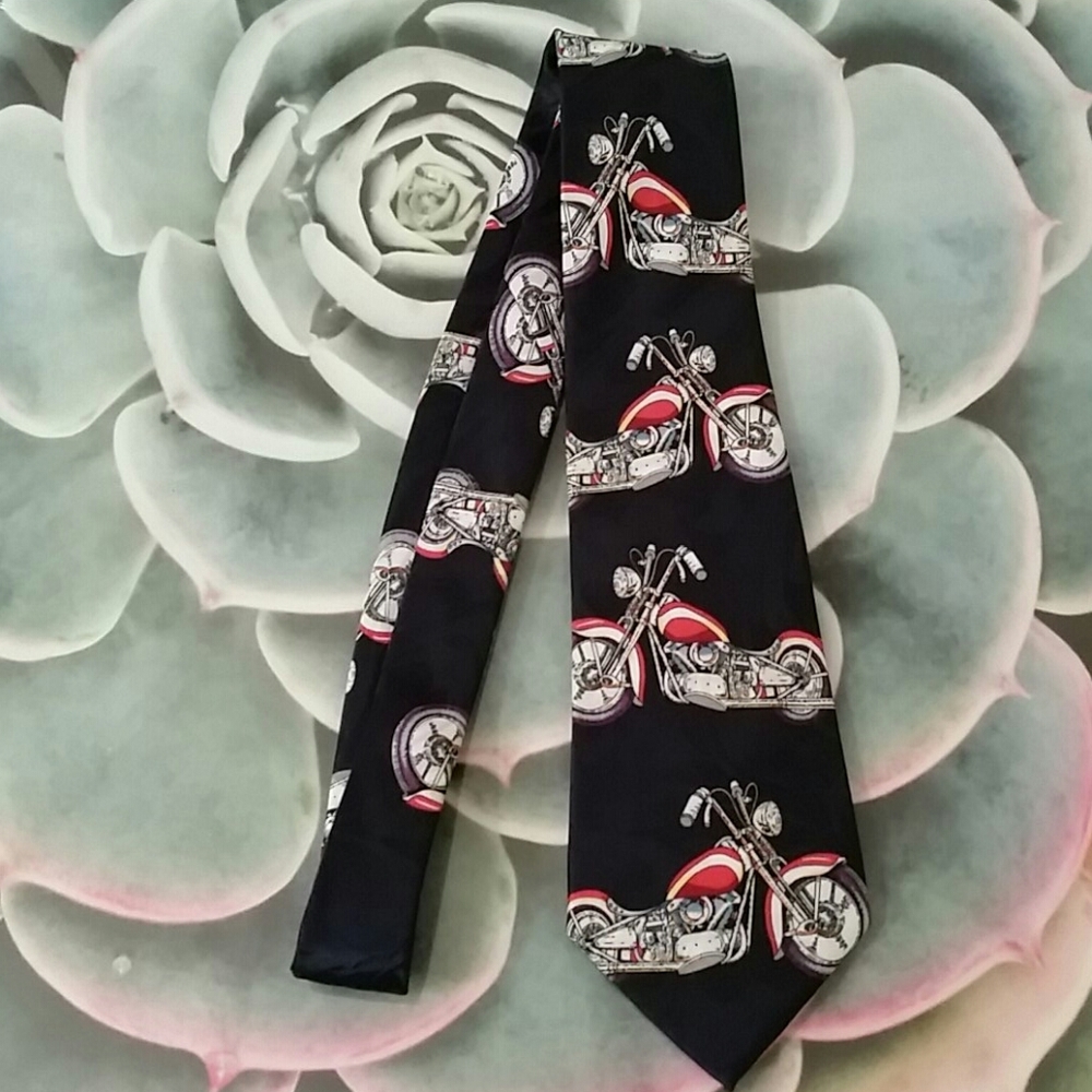 Motorcycle tie, handmade by Fratello necktie